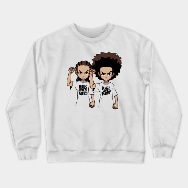 Black Lives Matter Riley & Huey Crewneck Sweatshirt by Midnight Run Studio